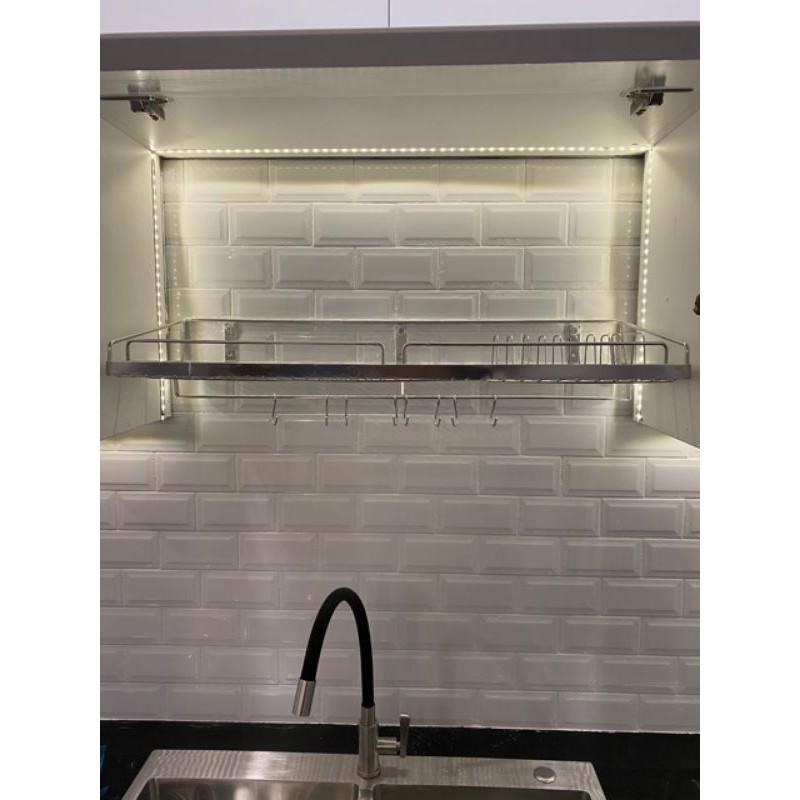 Kệ chén treo tường Inox 304 PHÁT ĐẠT , rổ úp chén 1 tầng, giá để bát, kệ đựng bát dĩa