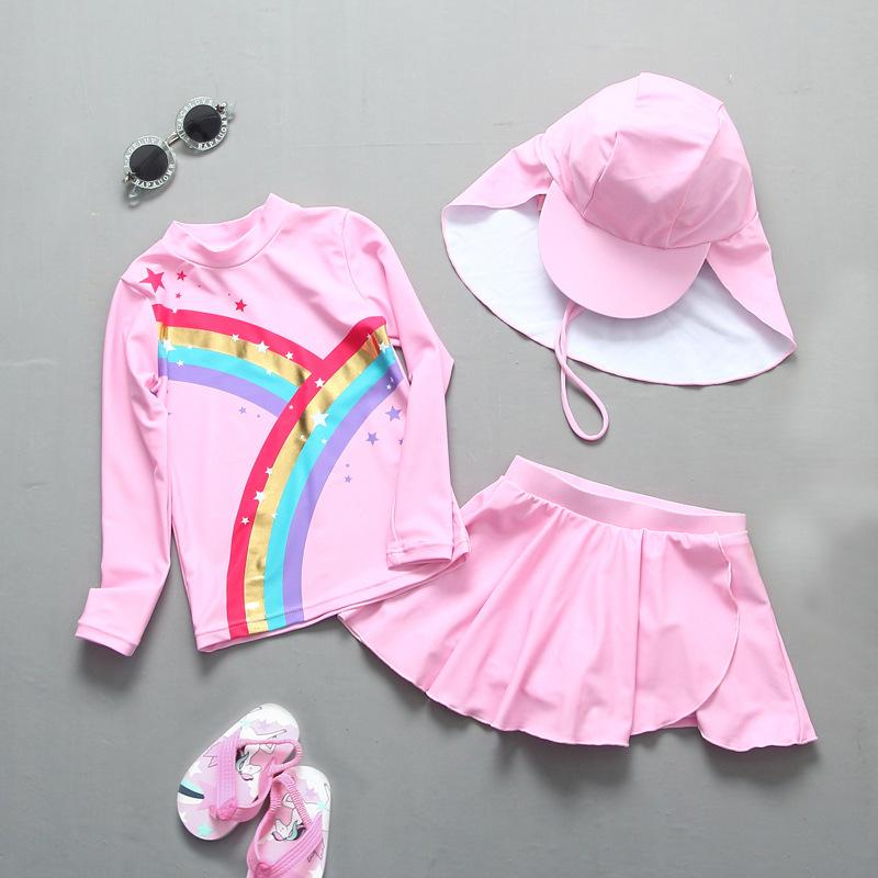 Đồ Bơi Cho Bé Gái Cho Bé Chống Tia UV Đầm UPF50 Dài Tay Nàng Tiên Cá Kỳ Lân Tập Đi Cho Bé Gái Trẻ Em Tắm Bơi Dành Cho Trẻ Em