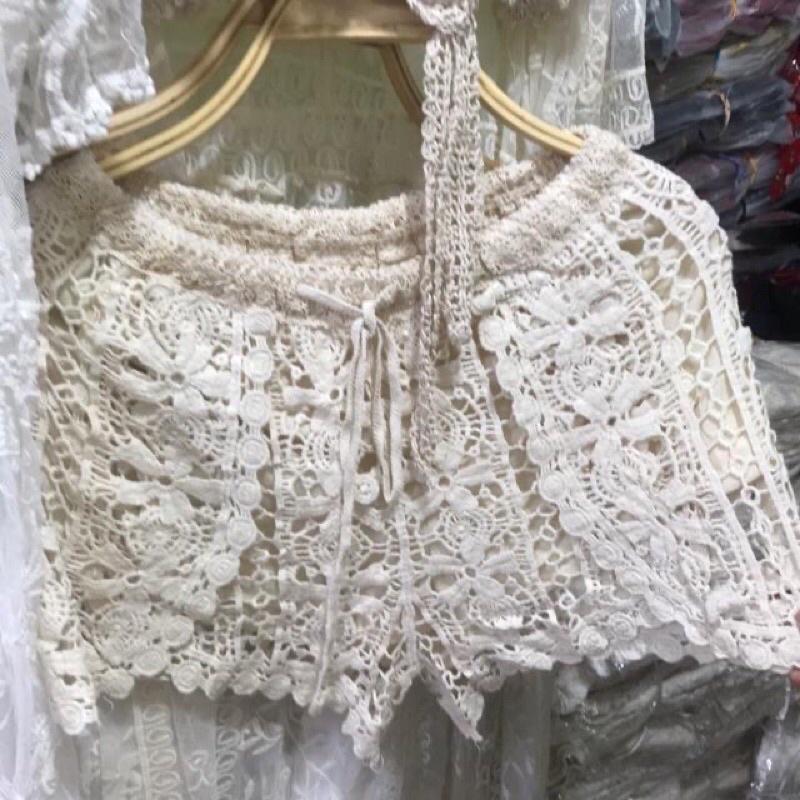 26-Bộ đồ bơi bikini️set ren đi biển 3 món như hình hàng QC
