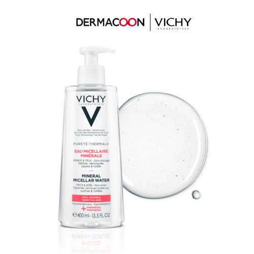 Nước tẩy trang cho da nhạy cảm Vichy Mineral Micellar Water Pureté Thermale 400ml