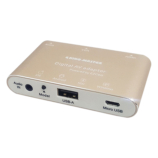 Hộp Chuyển Đổi USB / Audio Sang HDMI / VGA / Audio Kingmaster KY-P001G - Hàng Chính Hãng