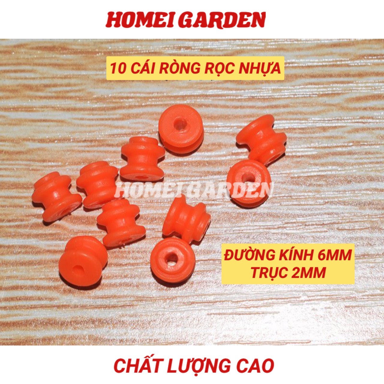 10 ròng rọc nhựa 6X2X5,5mm DIY - HM0061