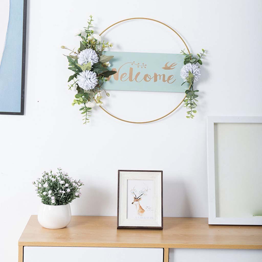 Front door hanging wreath Green