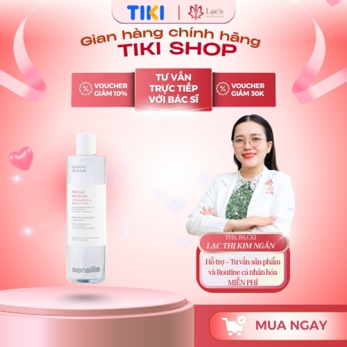 Nước tẩy trang Sensilis Skin Lab Micerllar Water (AR) 400mL