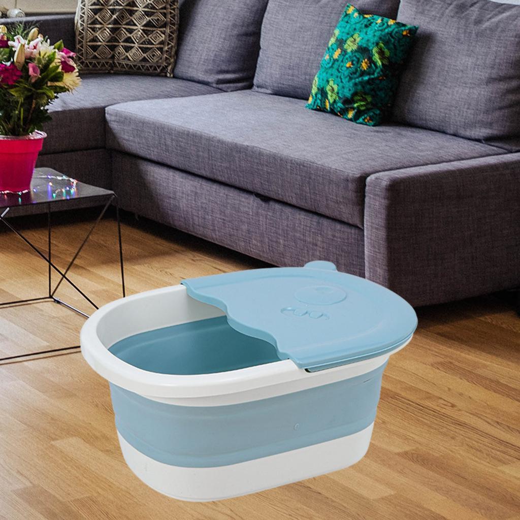 Folding Foot Basin with Pebble Massage Feet Soaker Massage Tubfoot Care
