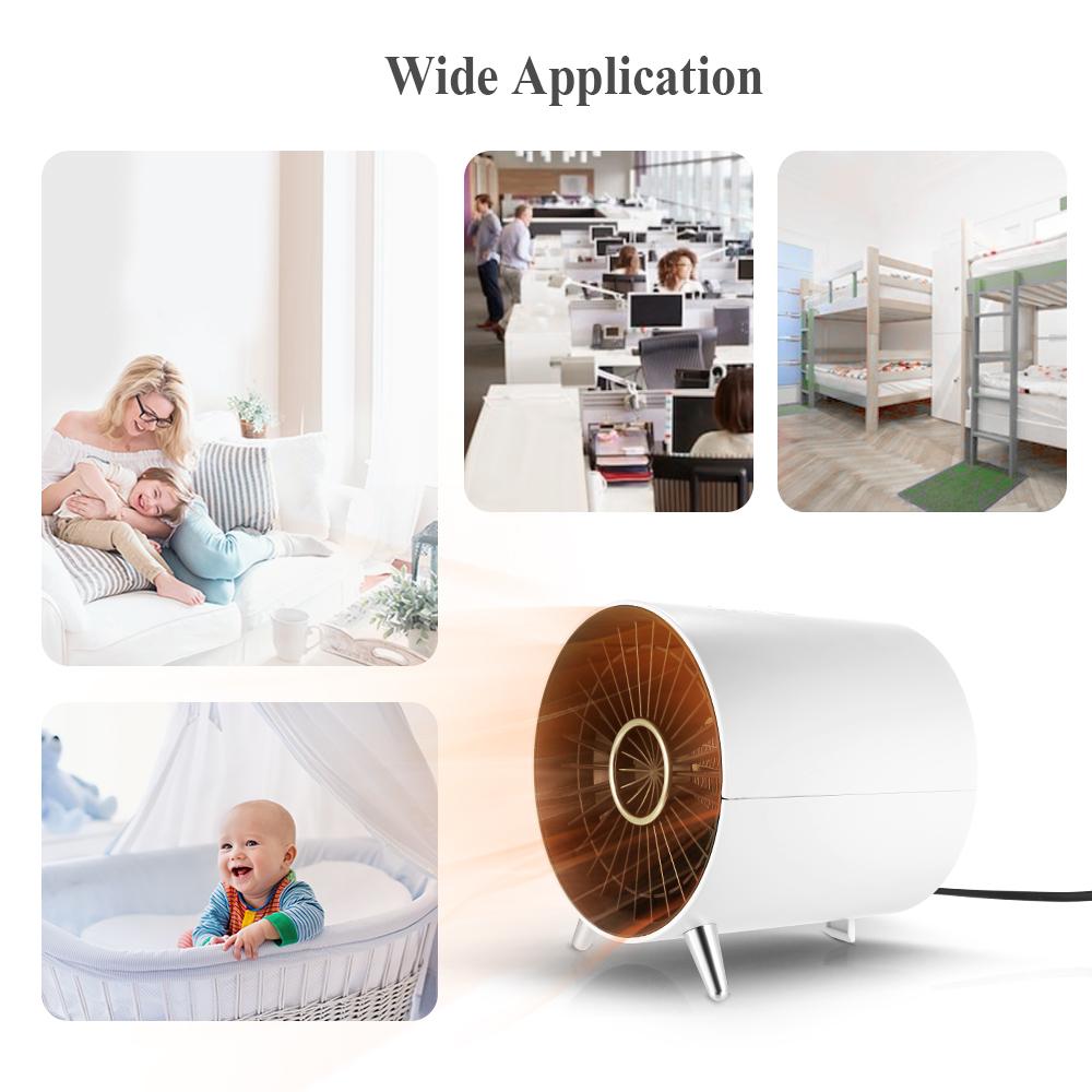 Máy sưởi điện di động mini, có chế độ tự động tắt 4 giờ