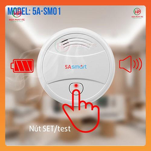 Báo khói độc lập kết nối wifi 5ASmart A5-SM01 - Hàng chính hãng