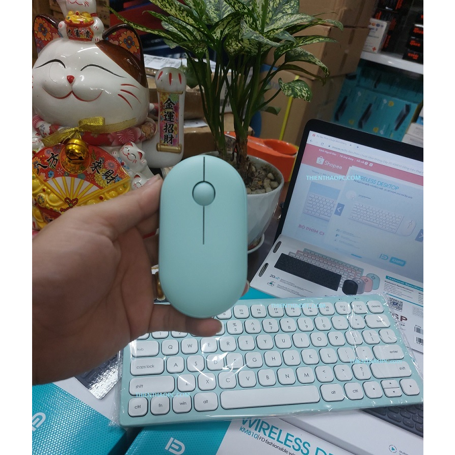 Bộ Phím Chuột Mini Không Dây FD KM810 - HN