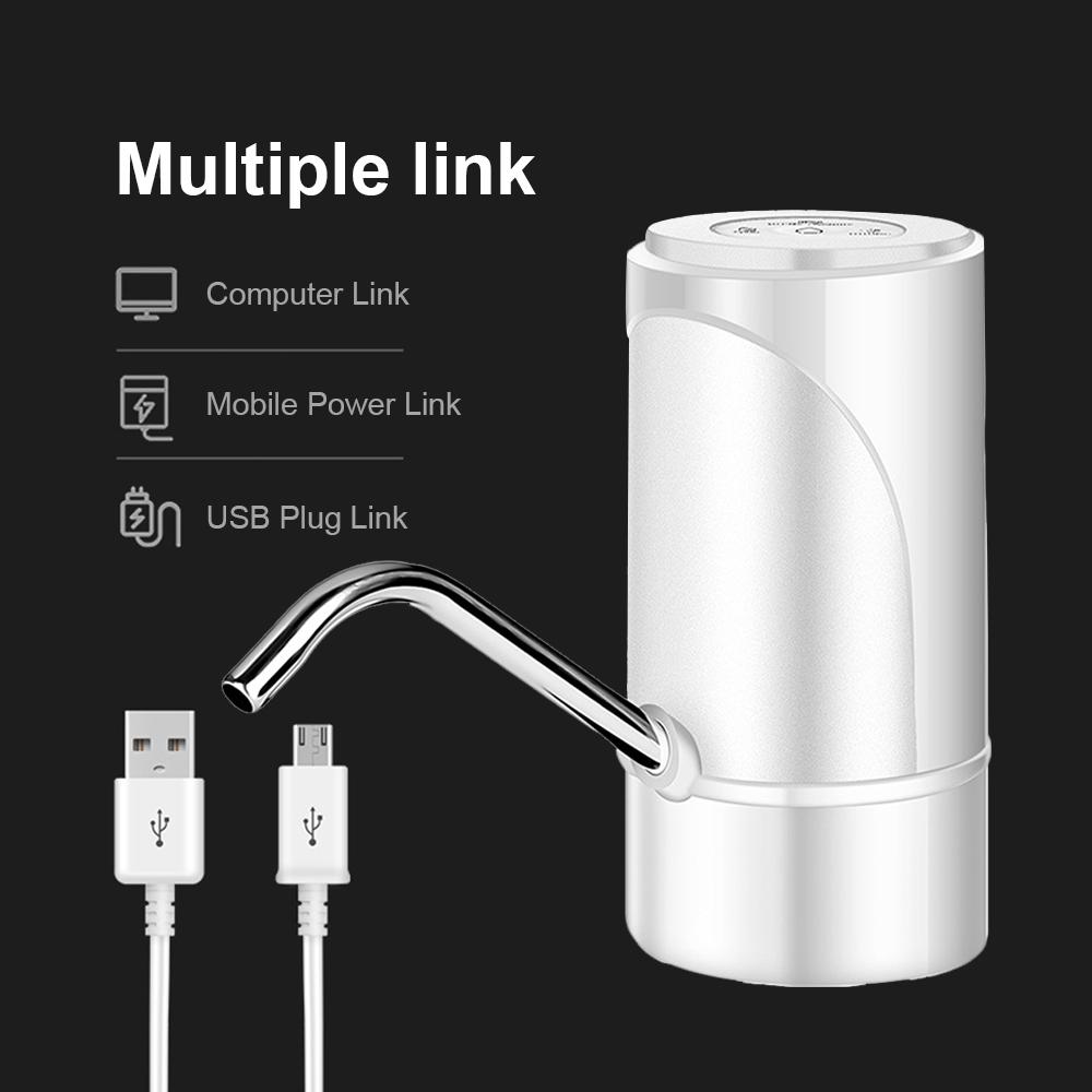 Máy bơm rót nước uống đóng chai thông minh có cổng sạc USB tiện dụng