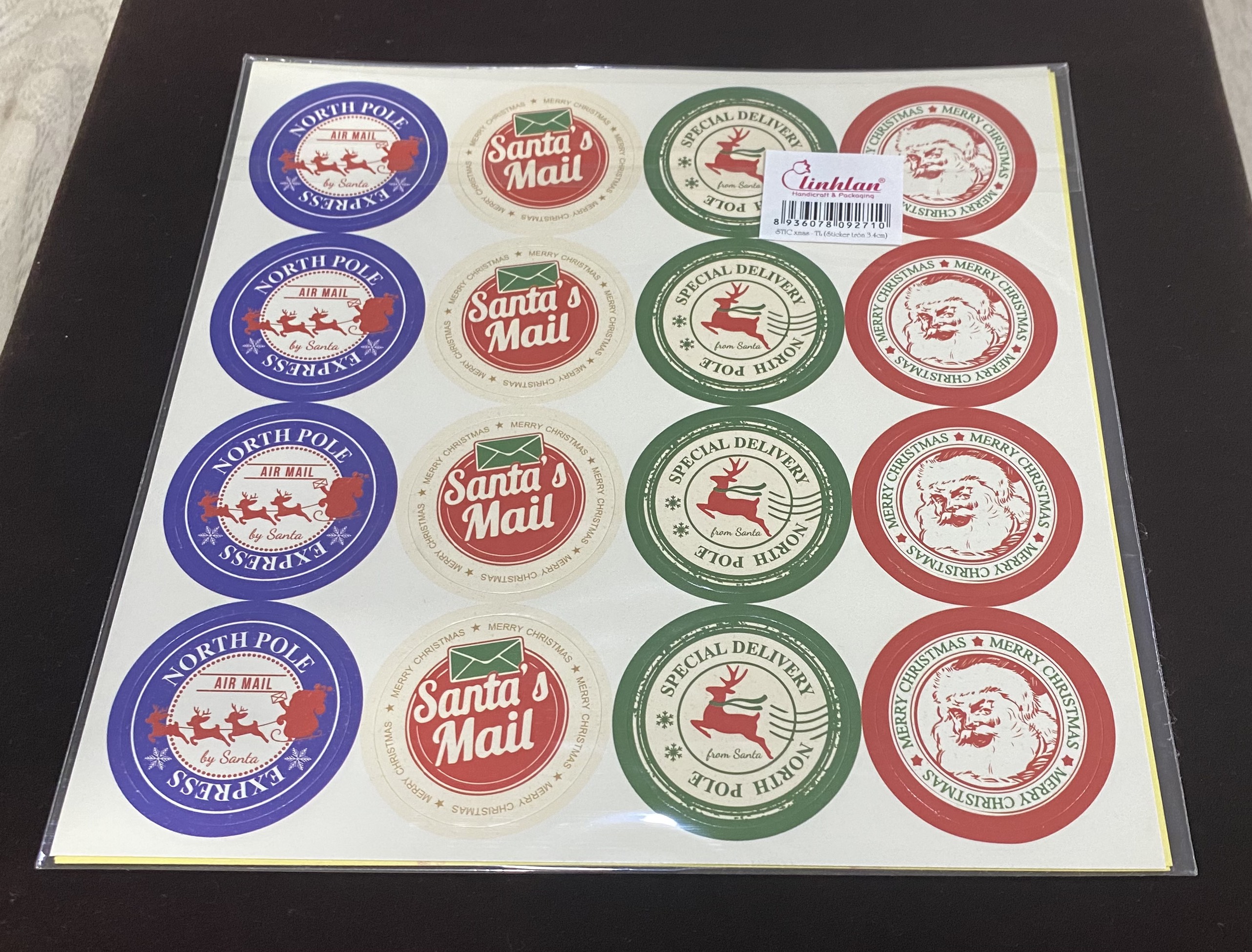 Stickers dán trang trí Noel cao cấp