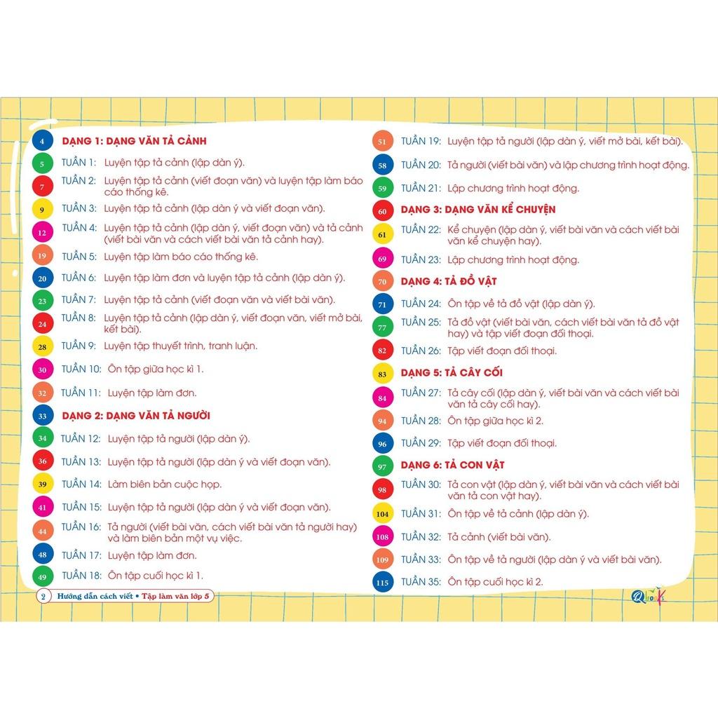 Sách Hướng dẫn cách viết TẬP LÀM VĂN Lớp 5 - Cả năm - Bản Quyền