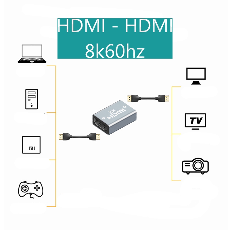 Đầu nối dài HDMI vỏ nhôm dùng cho máy tính