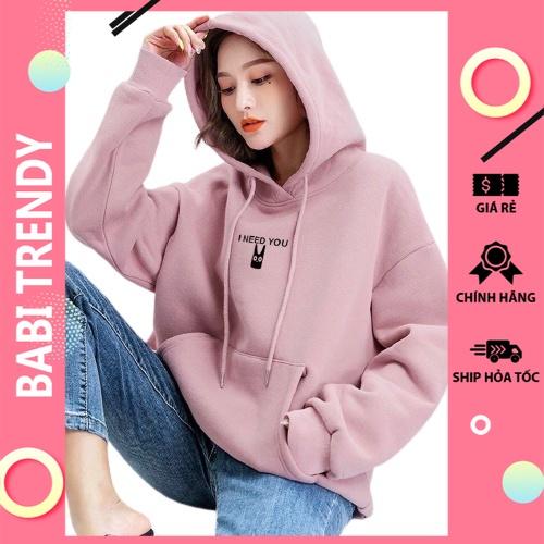 Áo hoodie nam nữ áo khoác I Need You phong cách ovesize siêu đẹp Unisex Form Rộng – ST12 - babitrendy