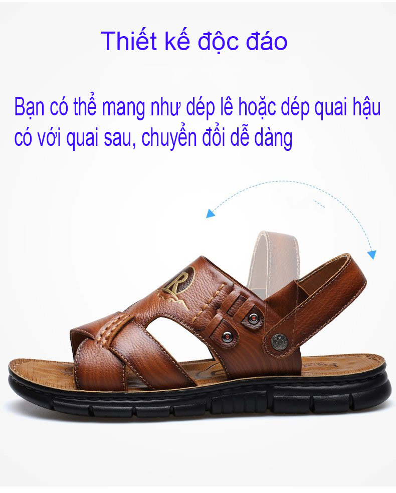 Giày dép Sandal nam thiết kế đế mềm kiểu dáng hiện đại mã DQH51632