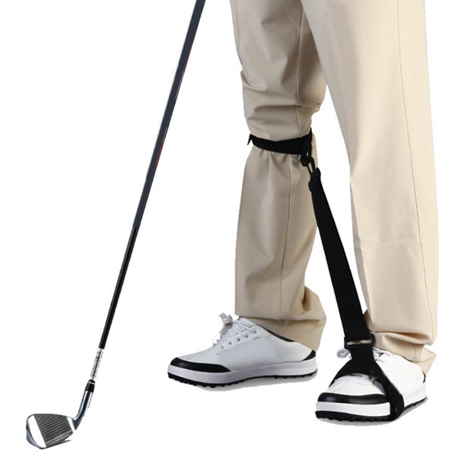 Golf Swing Trainer Golf Swing Training Aid Motion Posture Correction Leg Belt for Golf Beginner Swing Trainer Correcting Tools