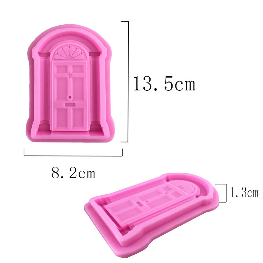 3D Door Silicone Mould Cake Mold for DIY Baking Sugarcraft Mold Decoration