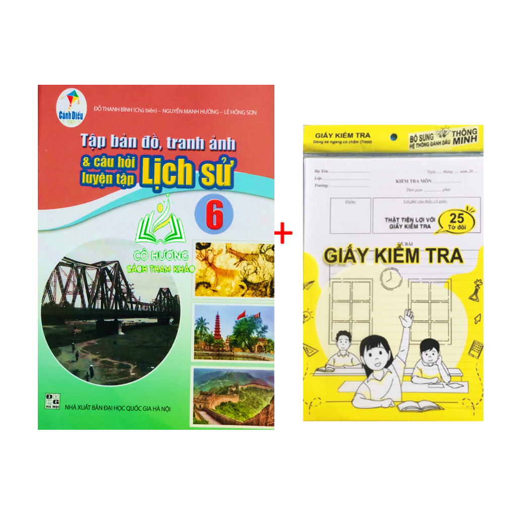 Sách - T,ập B.ản Đồ,Tranh Ảnh &amp;Câu Hỏi Luyện Tập Lịch Sử 6 (Cánh Diều) - BT