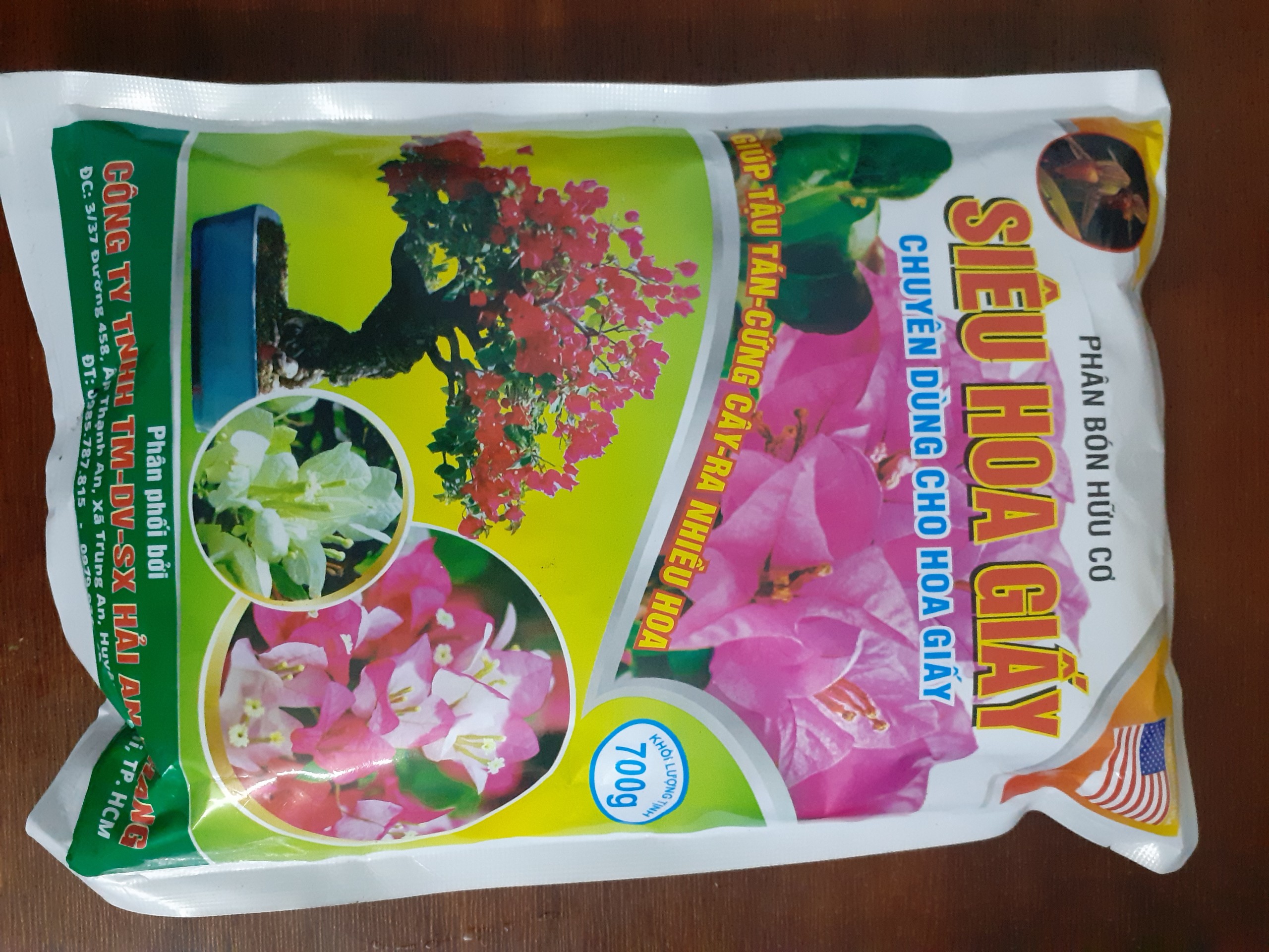 Phân bón hữu cơ Siêu Hoa Giấy – tậu tán – cứng cây – ra hoa nhiều