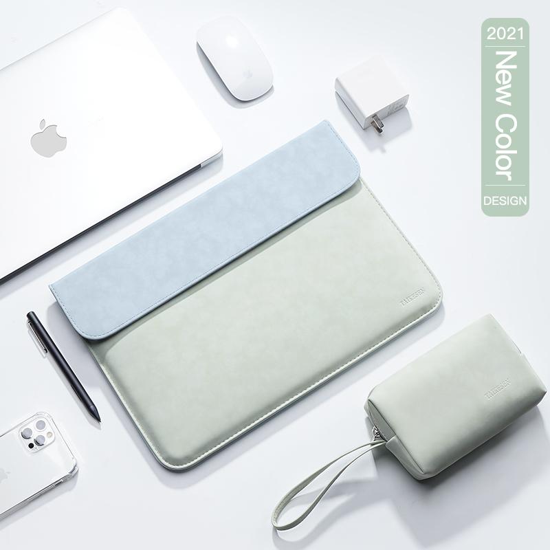 Laptop Tay Túi Macbook Air 13 Ốp Lưng M1 A2337 A2338 Pro 13.3 16 XiaoMi Lenovo 15.6 Bao Da Huawei matebook 14 15 Vỏ