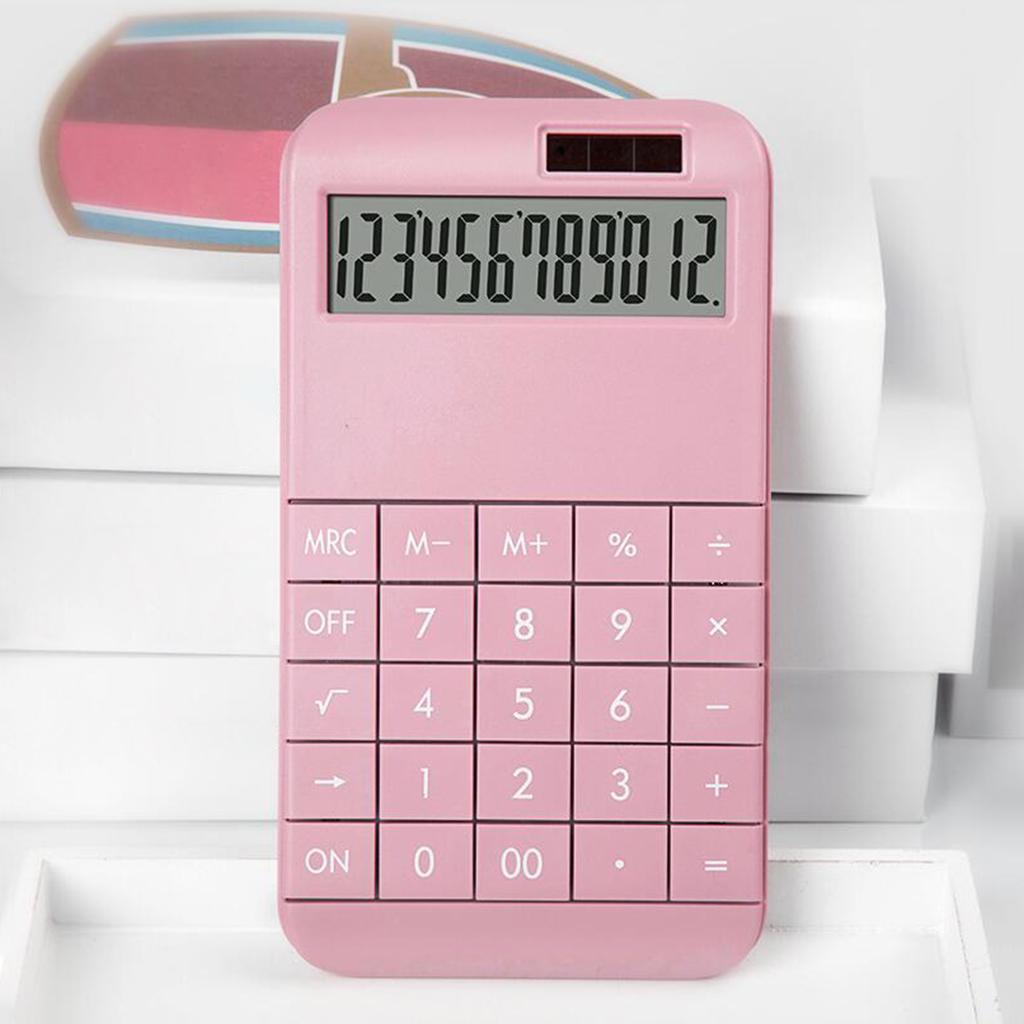 Desktop Calculator Dual Power LCD Display for Home Office