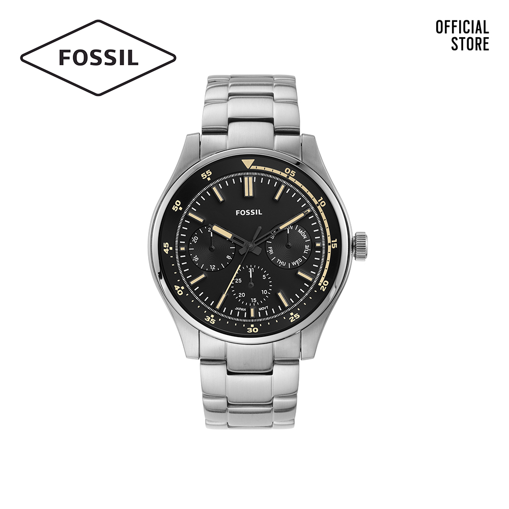 Đồng hồ nam FOSSIL Belmar dây thép không gỉ FS5575 - màu bạc