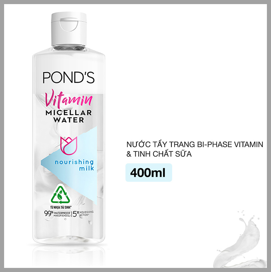 Nước Tẩy Trang Bi-Phase Vitamin Và Tinh Chất Sữa  Pond's Micellar Water