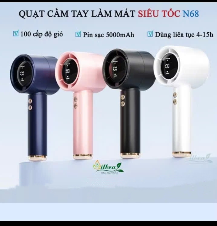 Quạt gió mini cầm tay tốc độ gió tùy chỉnh làm mát nhanh