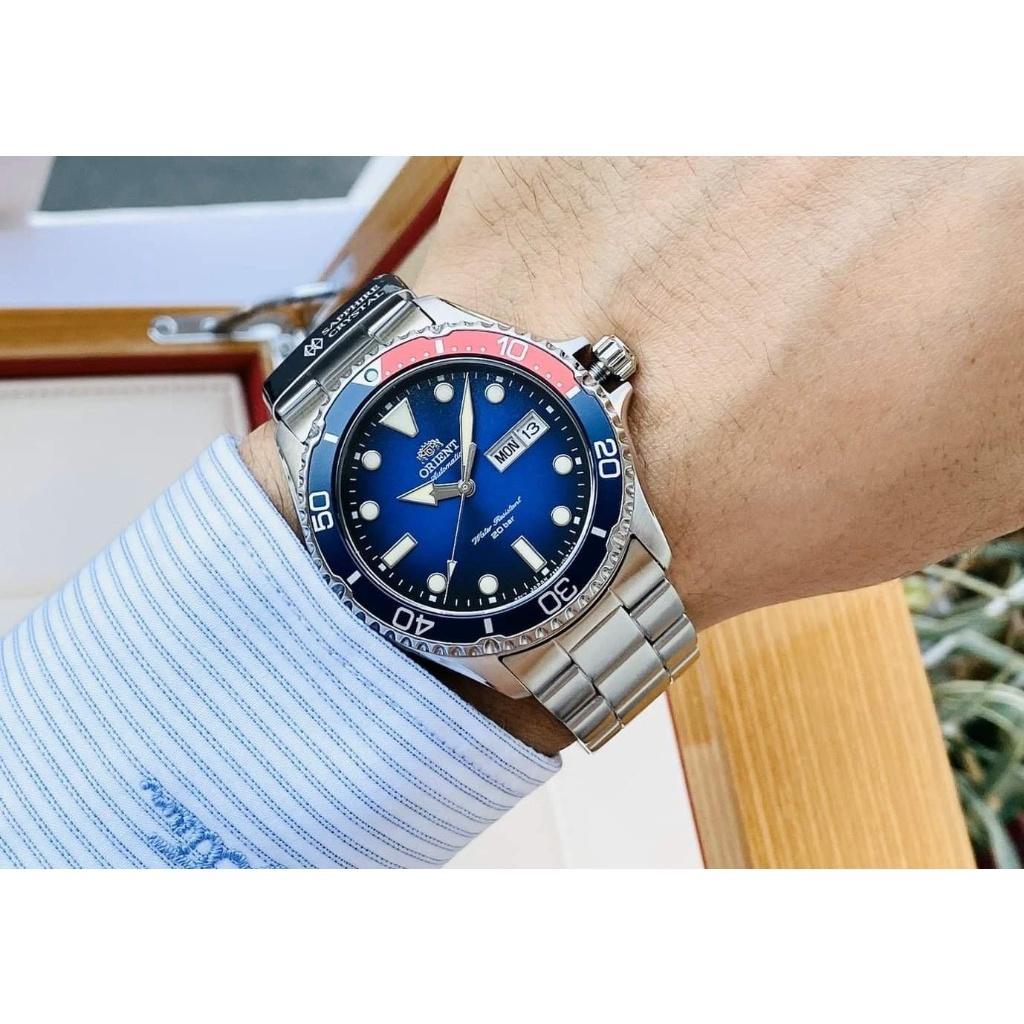Đồng Hồ Nam Dây Thép Orient Automatic Mako Kamasu RA-AA0812L