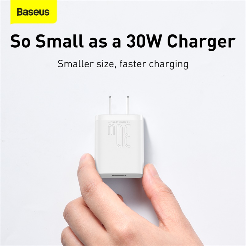 Cốc Sạc Nhanh Baseus Super Si Quick Charger 1C 30W US (Hàng chính hãng