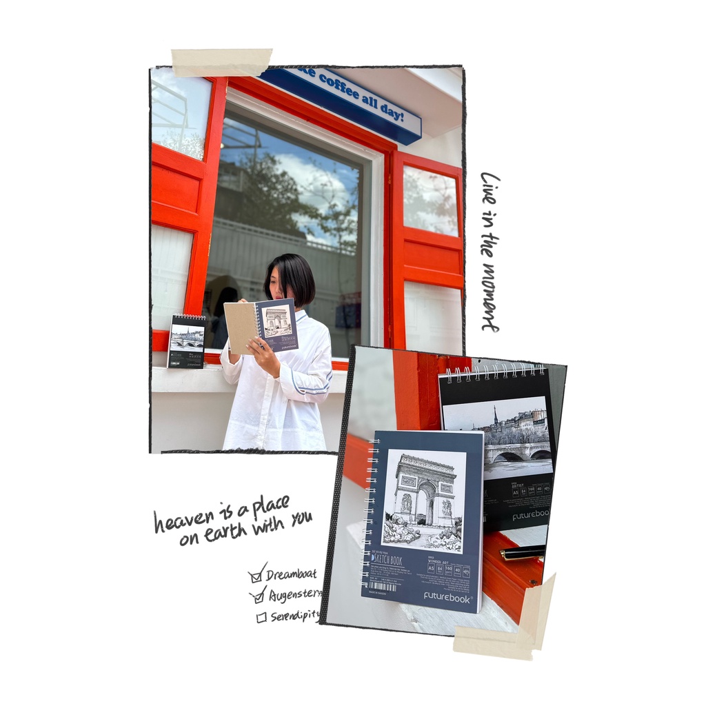 Tập Vẽ Ký Hoạ WONDER ART- Khổ A5- Mã SP: S953 - Phong cách Hàn Quốc- VPP FUTUREBOOK.