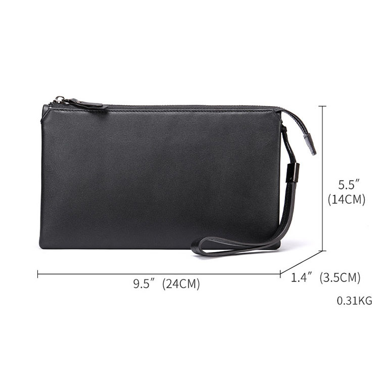 Ví cầm tay nam BHM3004 Clutch da bò thật