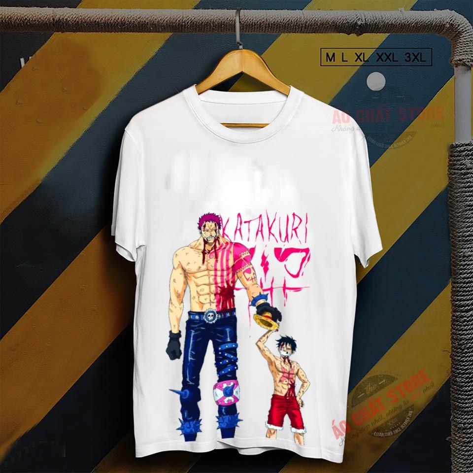 Áo Thun One Piece KATAKURI VS LUFFY Cực Ngầu Áo Phông Đảo Hải Tặc KATAKURI Đẹp OP103