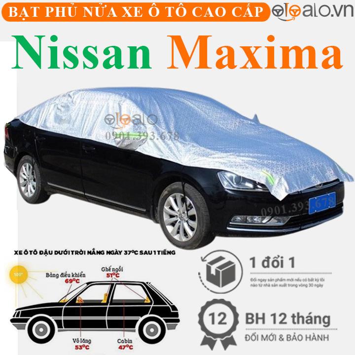 Bạt phủ nửa nóc xe Nissan Maxima vải dù 3 lớp