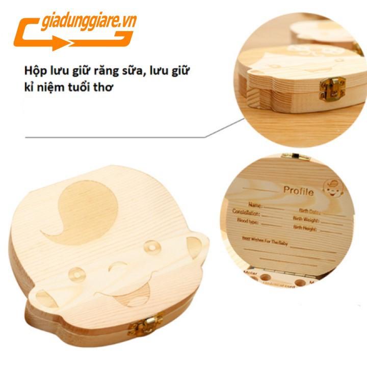 HỘP ĐỰNG RĂNG SỮA BẰNG GỖ - CHIẾC HỘP LƯU GIỮ KỶ NIỆM THẦN TIÊN CỦA CON - Hàng Chất Lượng KST