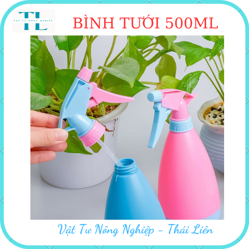 Bình Xịt Phun Sương 500ml Tưới Cây Xịt Cồn Khử Khuẩn H080, bình tưới nhiều màu dễ thương, nhẹ, tiện lợi, dễ sử dụng