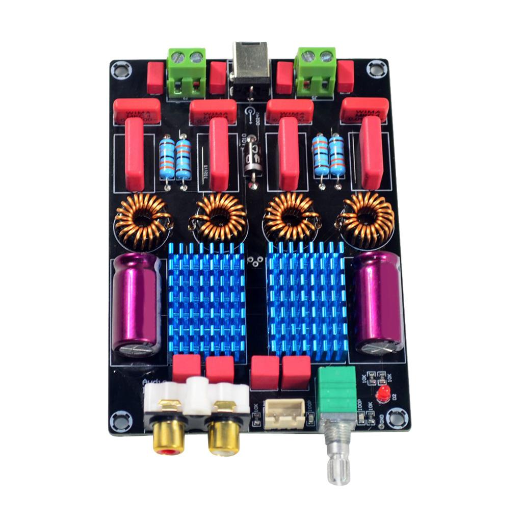 Two-channel 2x100W Stereo Amp Board Deluxe High-performance Audio Amplifier Board