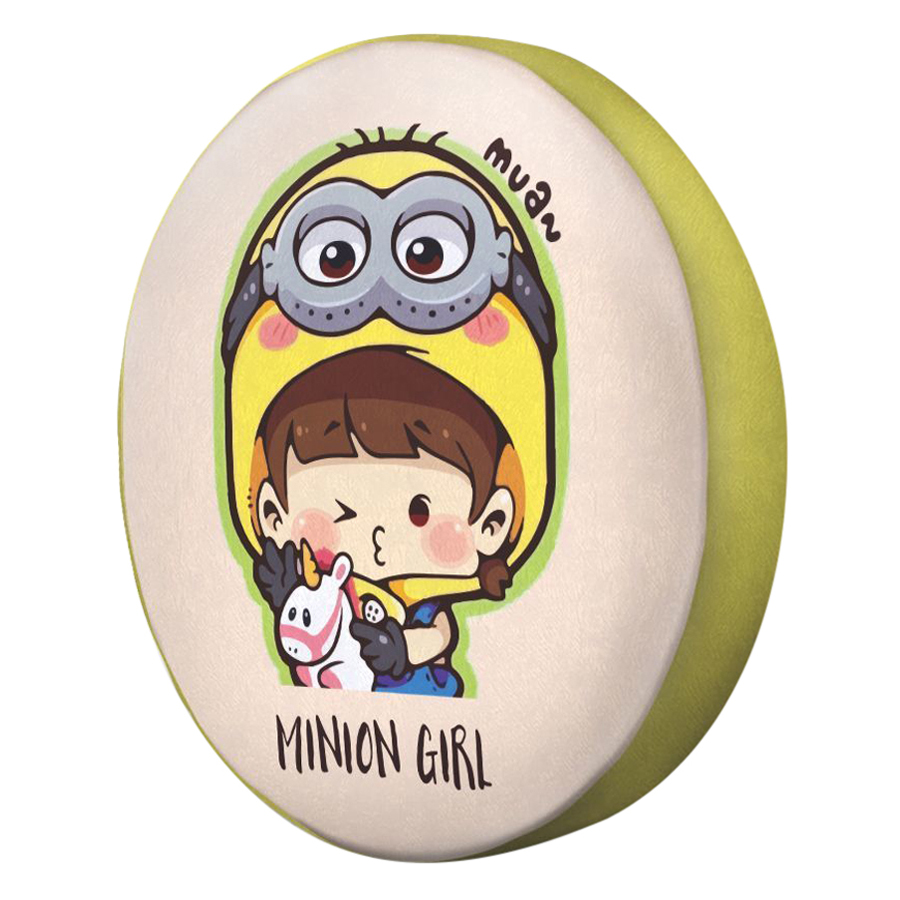 Gối tròn Cô bé minions - GOCP157