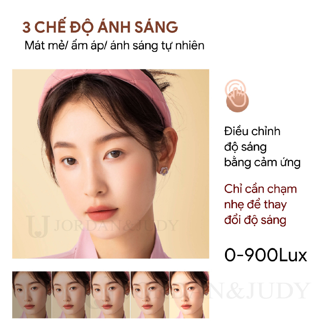 Gương trang điểm để bàn có đèn LED Xiaomi Jordann Judy NV026 - Hàng Chính Hãng