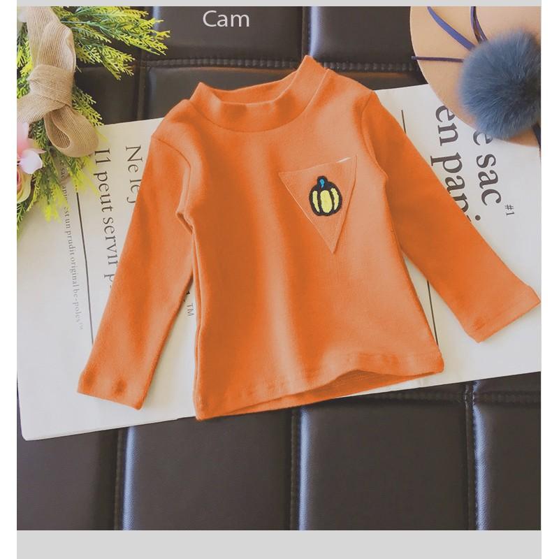 Áo dài tay bé trai, bé gái, hình thêu. thun cotton mềm mịn, mặc ấm - Xưởng may - Gia Khang