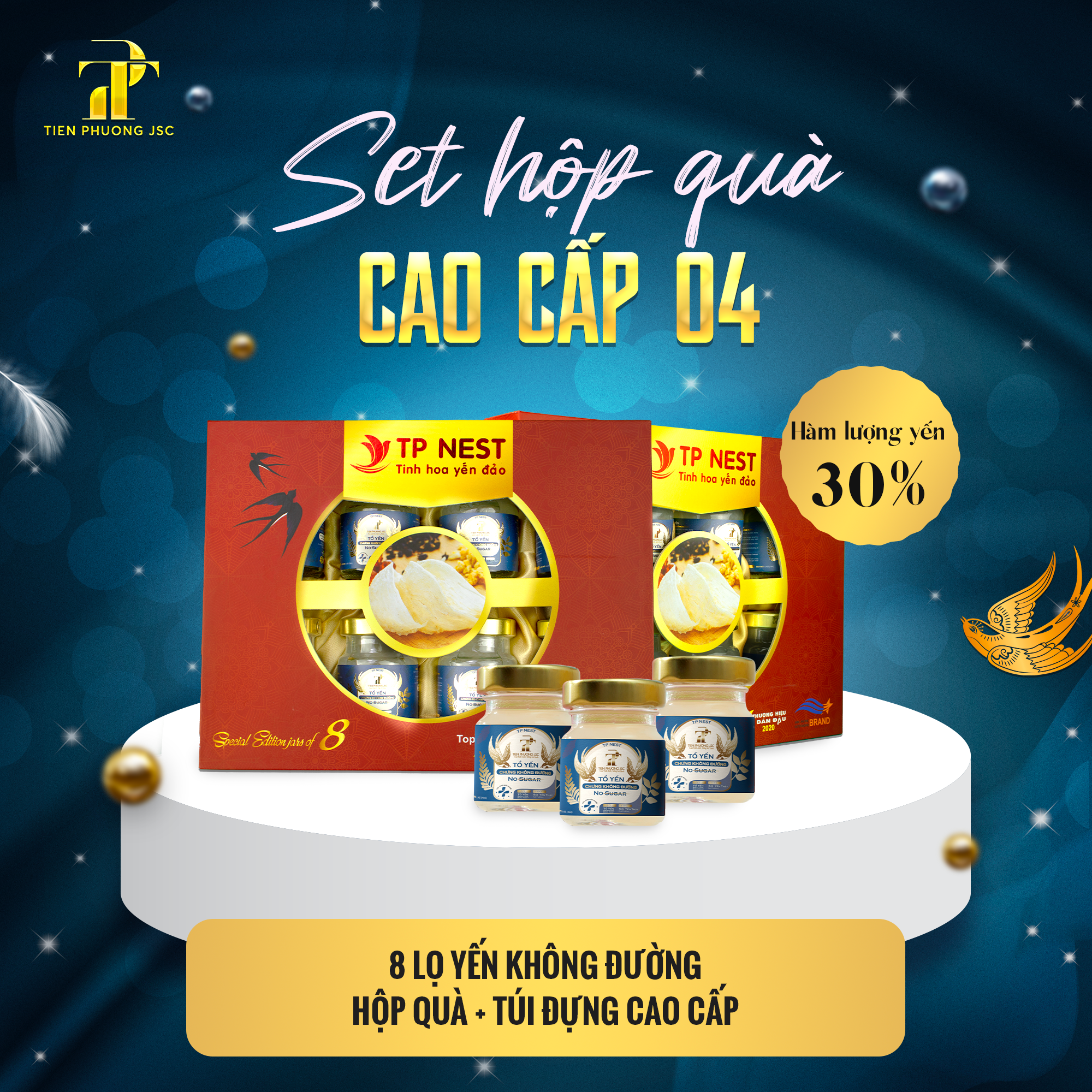 Set hộp quà yến Cao cấp 04 - Tiến Phương JSC