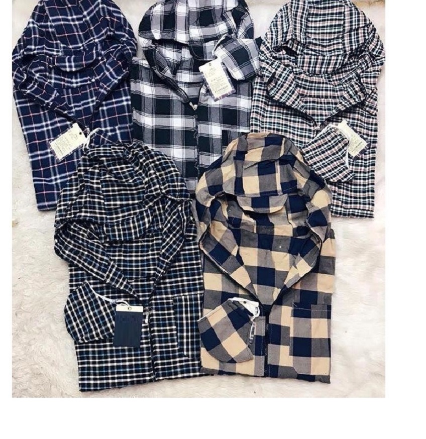 Áo chống nắng họa tiết KẺ KARO cho nam, thời trang tiện lợi