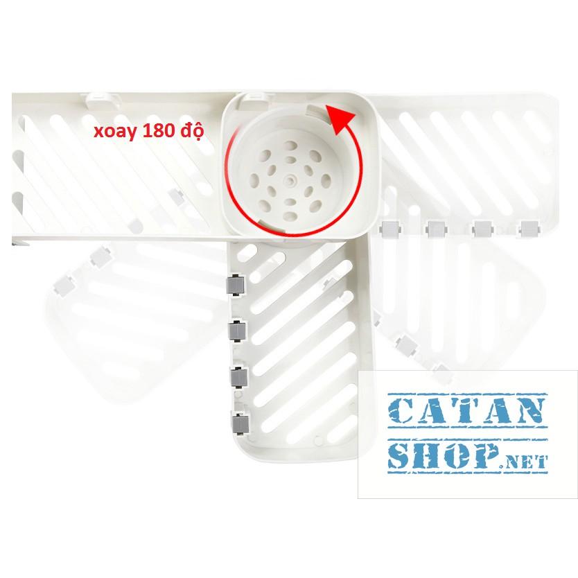 Kệ để đồ nhà tắm xoay 180 2 tầng sang trọng, kệ để đồ gia đình xoay siêu chắc chắn, tiện dụng GD236-KNTXoay