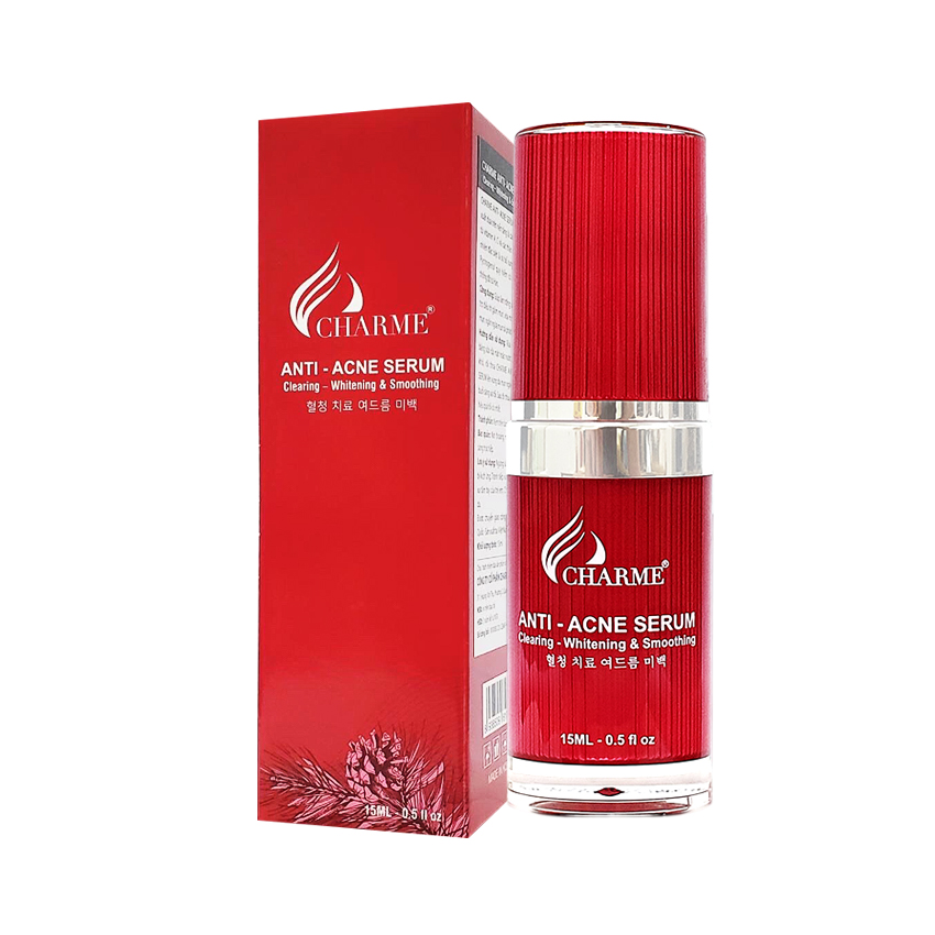 Serum Mụn CHARME Thông Đỏ Anti Acne Ngừa Mụn Trắng Da 15ml