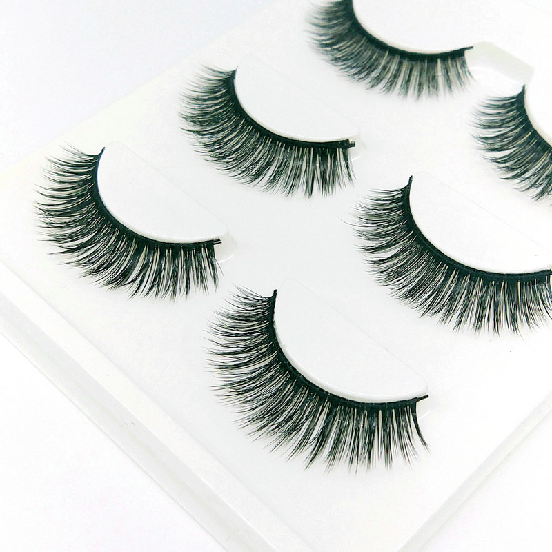 Lông mi giả lông chồn 3 Fashion Eyelashes 3 Faux-Cils 3D 1 bộ 3 cặp