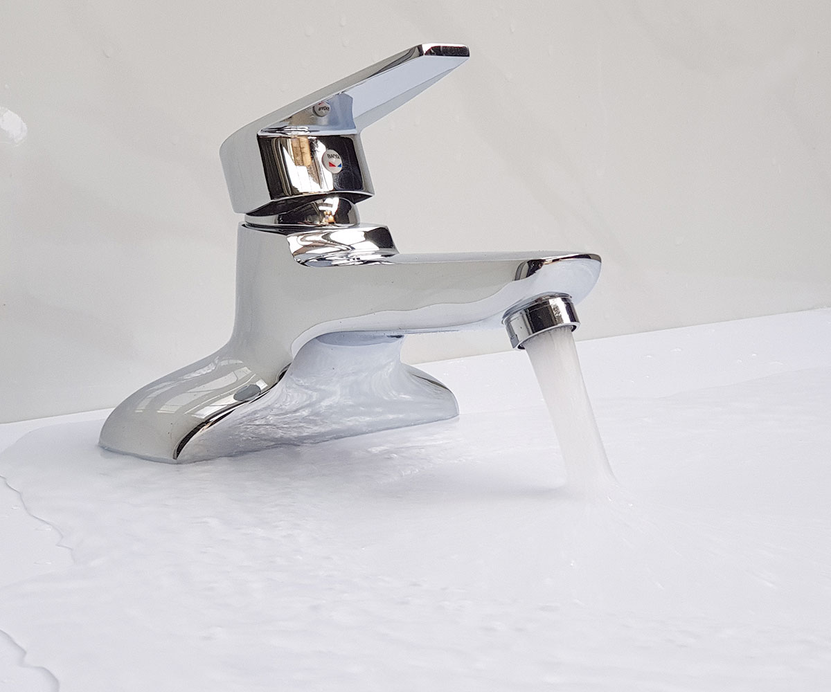 Vòi Lavabo nóng lạnh 2 chân Đồng mạ Chrome Eurolife EL-SUN 03