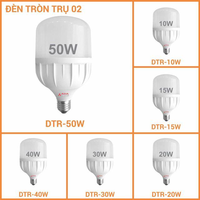 Bóng đèn tròn công suất lớn kiểu trụ thân nhựa Asia