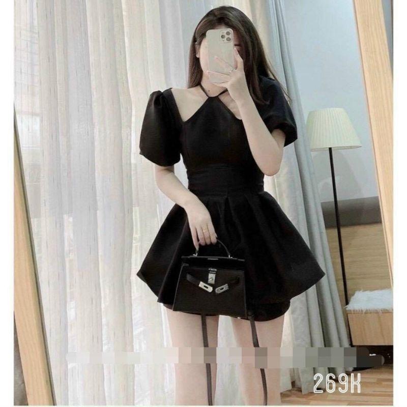 SET ÁO CỔ YẾM TAY PHỒNG PHỐI QUẦN NGẮN KATE