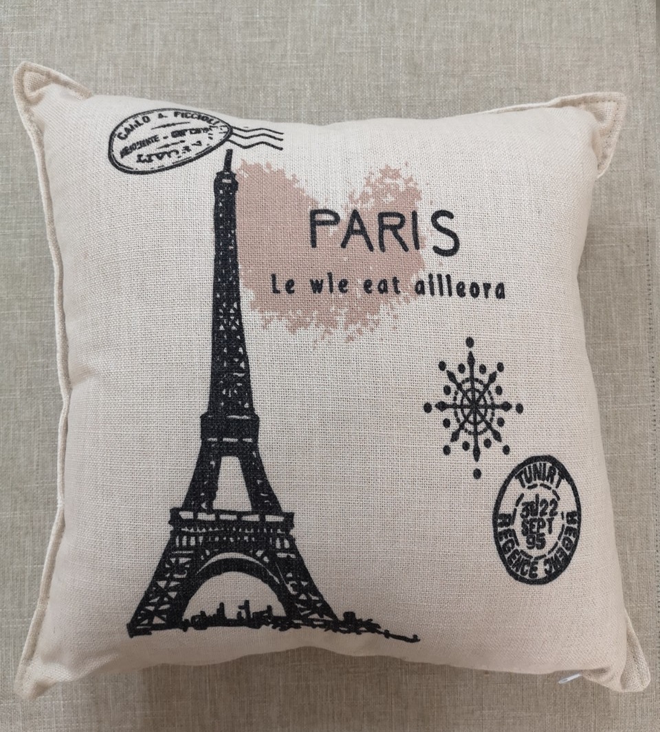Gối tựa trang trí sofa BNS Hình Tháp Paris