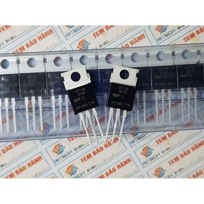 Combo 20 chiếc BT136-600E, BT136 TO-220 TRIAC 4A/600V- Hàng chính hãng