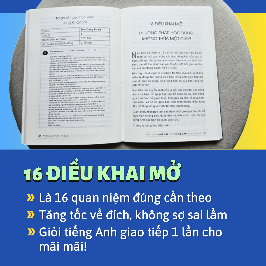 Giải Cứu Một Đời Học Tiếng Anh Của Bạn - Tác giả: Thầy Thắng Phạm - Quyển sách về Phương pháp học Tiếng Anh Giao Tiếp giúp bạn loại trừ cái sai, làm theo cái đúng để giỏi tiếng Anh giao tiếp một lần cho mãi mãi!